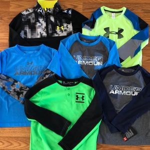 Boys long sleeve Under Armour shirts